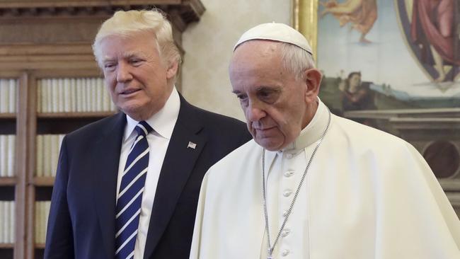 Donald Trump meets Pope Francis, a past critic, at the Vatican | news ...