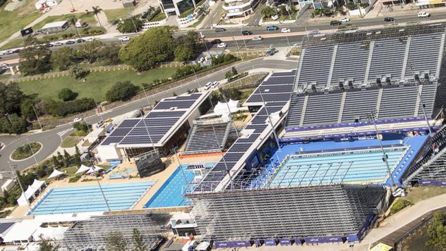 The Gold Coast Aquatic Centre at Southport during the Games.