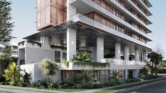 Artist impression of Sea Glass at Broadbeach. Picture: File