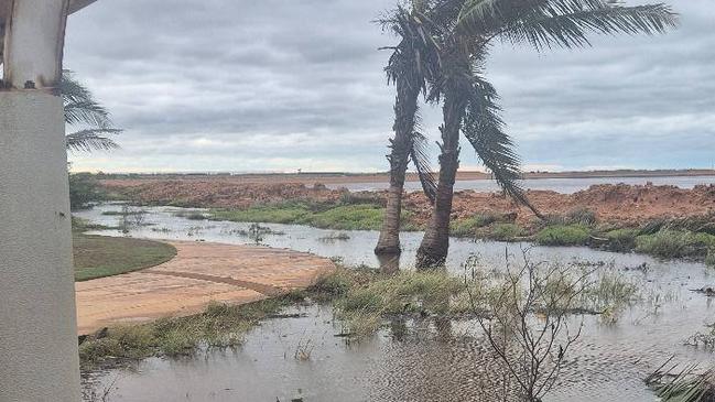 Port Headland in the wake of Cyclone Zelia. Picture: Facebook/Stephen Whale