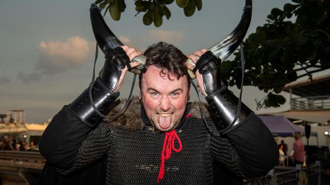 Peter Harvey at the 2024 Dinah Beach Viking Funeral. Picture: Pema Tamang Pakhrin