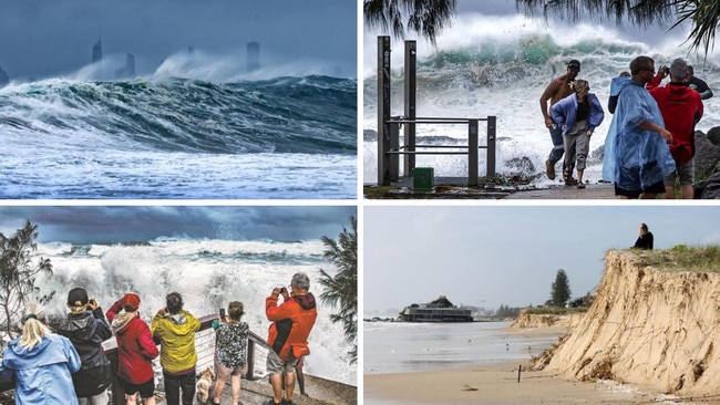 Massive seas pummelling the coastline