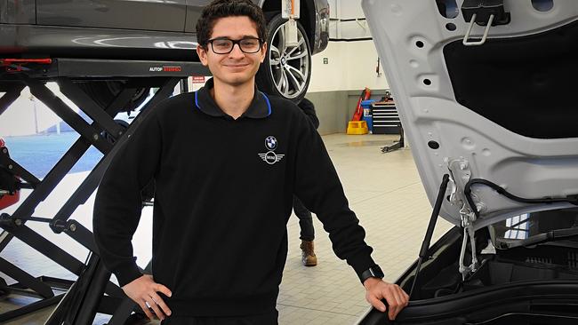 CAREERS: Ethan Magro is one of BMW’s first dual trade apprentices and is based at the Essendon dealership.