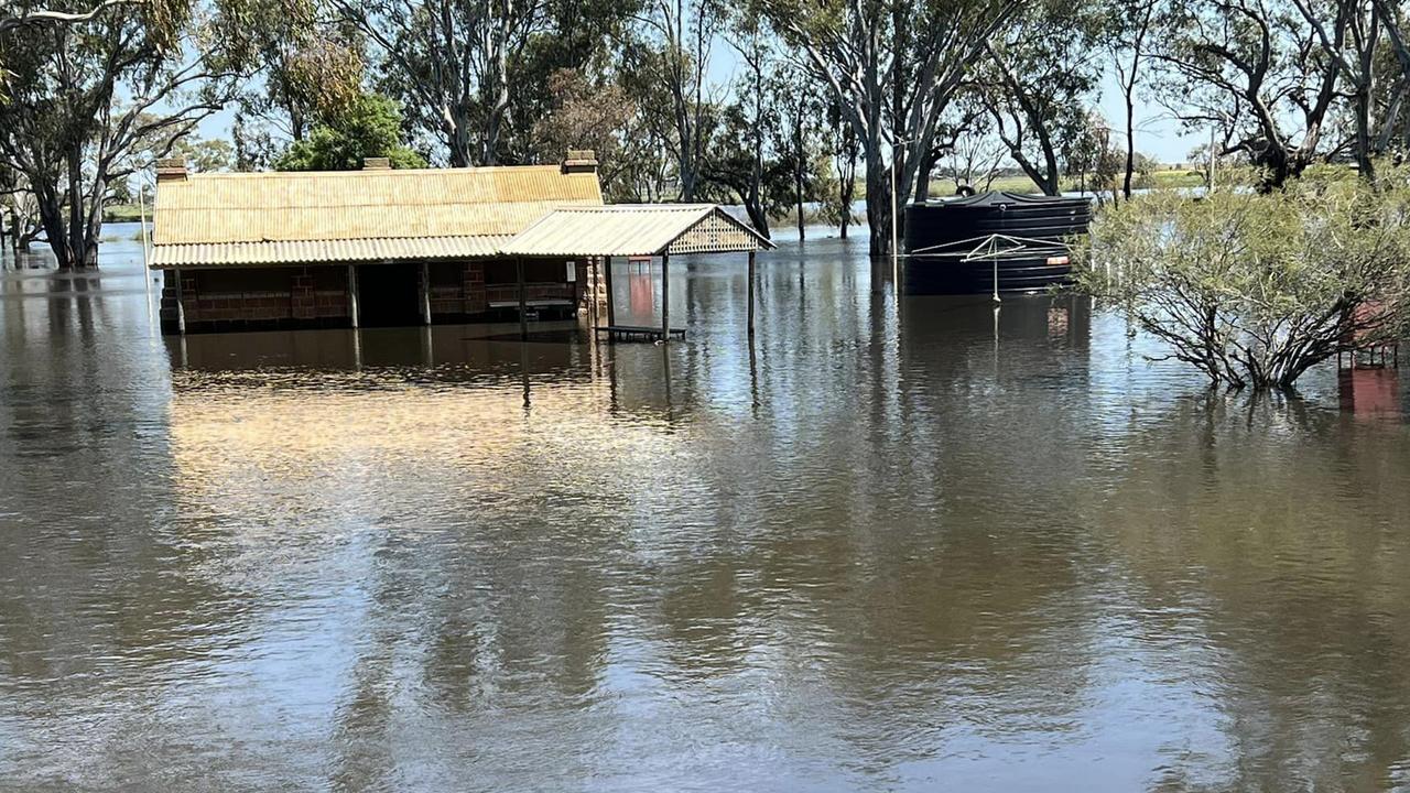 Low lying areas around Kerang have been inundated on Wednesday, October 19, 2022. Picture: Vannessa Giorgio.