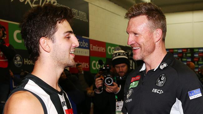 Collingwood coach Nathan Buckley has turned things around at the Pies and fans have noticed. Picture: Getty Images