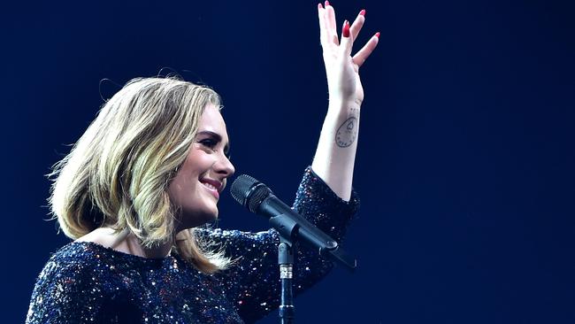 Adele down under? The British singer has said on stage she’s coming to Australia. Picture: Getty Images