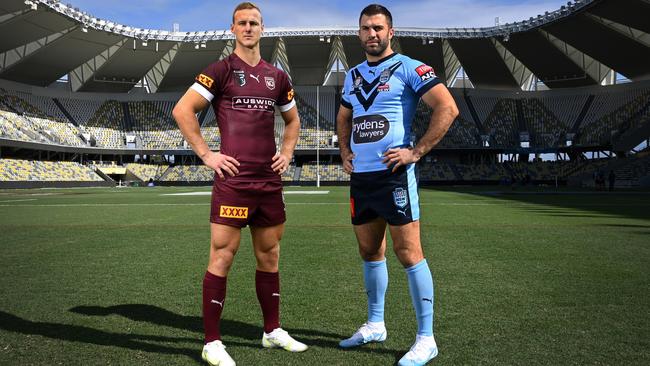 Captains Daly Cherry-Evans and James Tedesco. Picture: Grant Trouville