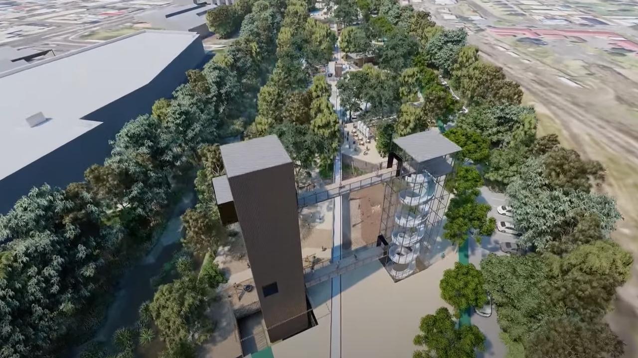 Flyover concept shots of the upcoming $60m Toowoomba Railway Parklands project in the CBD.