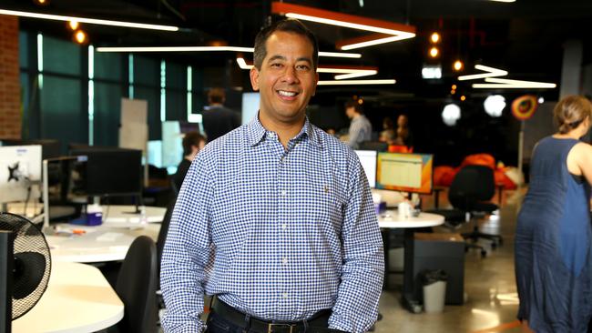 Brisbane tech giant TechnologyOne CEO Ed Chung at is Fortitude Valley headquarters.
