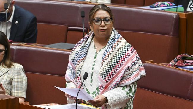 Greens senator Mehreen Faruqi said the attack was ‘sickening warfare’. Picture: NewsWire / Martin Ollman