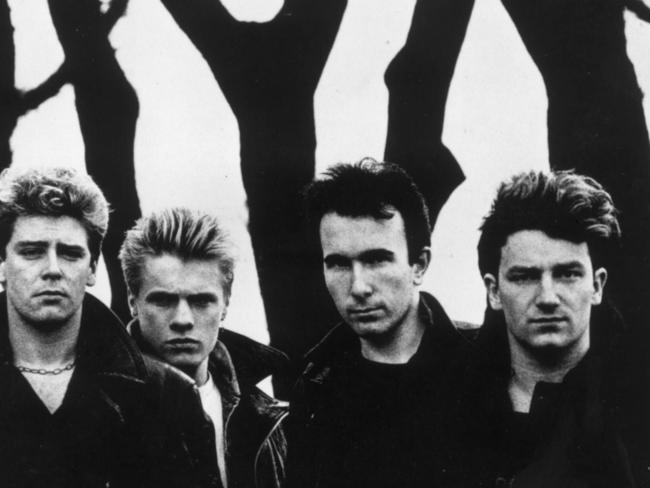 Early days: U2 promoting 1984’s album The Unforgettable Fire.