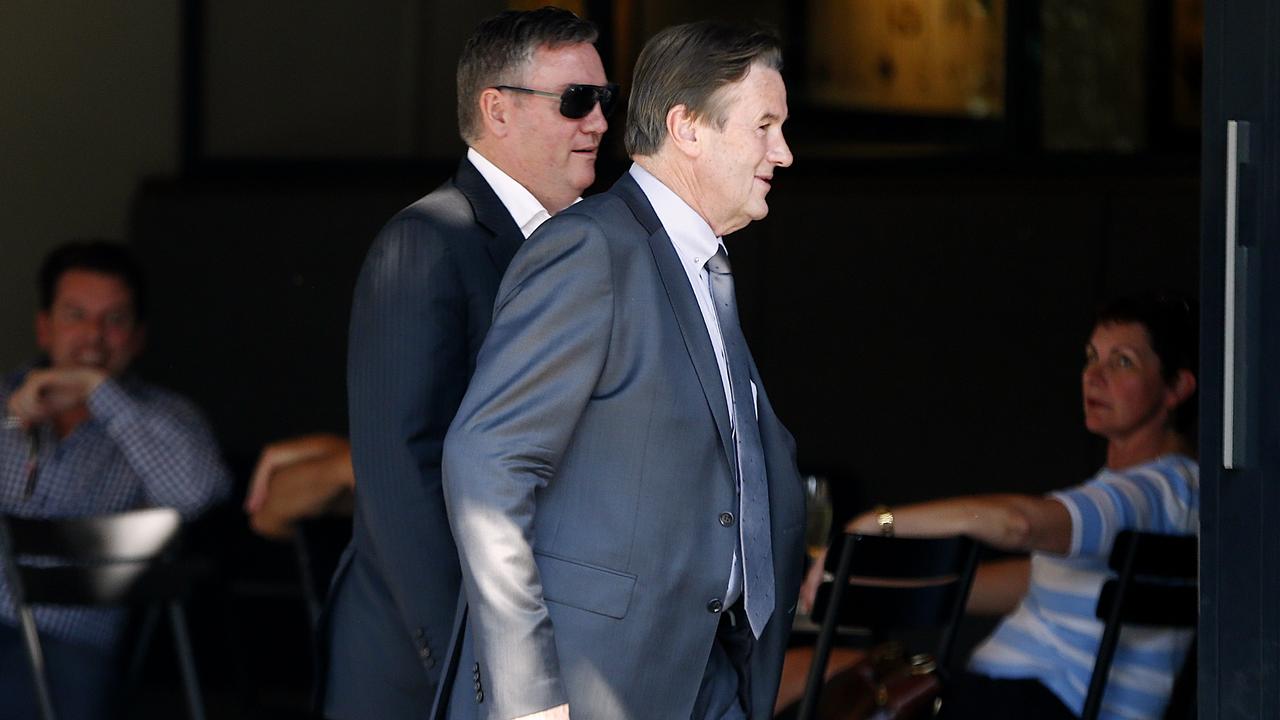 Eddie McGuire and Jeff Browne in 2015. Picture: Wayne Ludbey