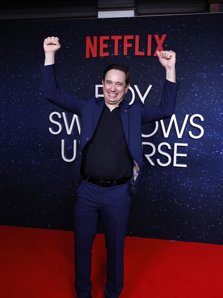 Trent Dalton at the Netflix world premiere of Boy Swallows Universe at New Farm Cinemas. Picture: Josh Woning