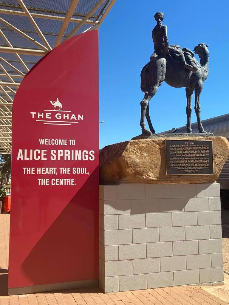 Alice Springs is one of the few stops along The Ghan’s journey. Picture: Lauren McMah