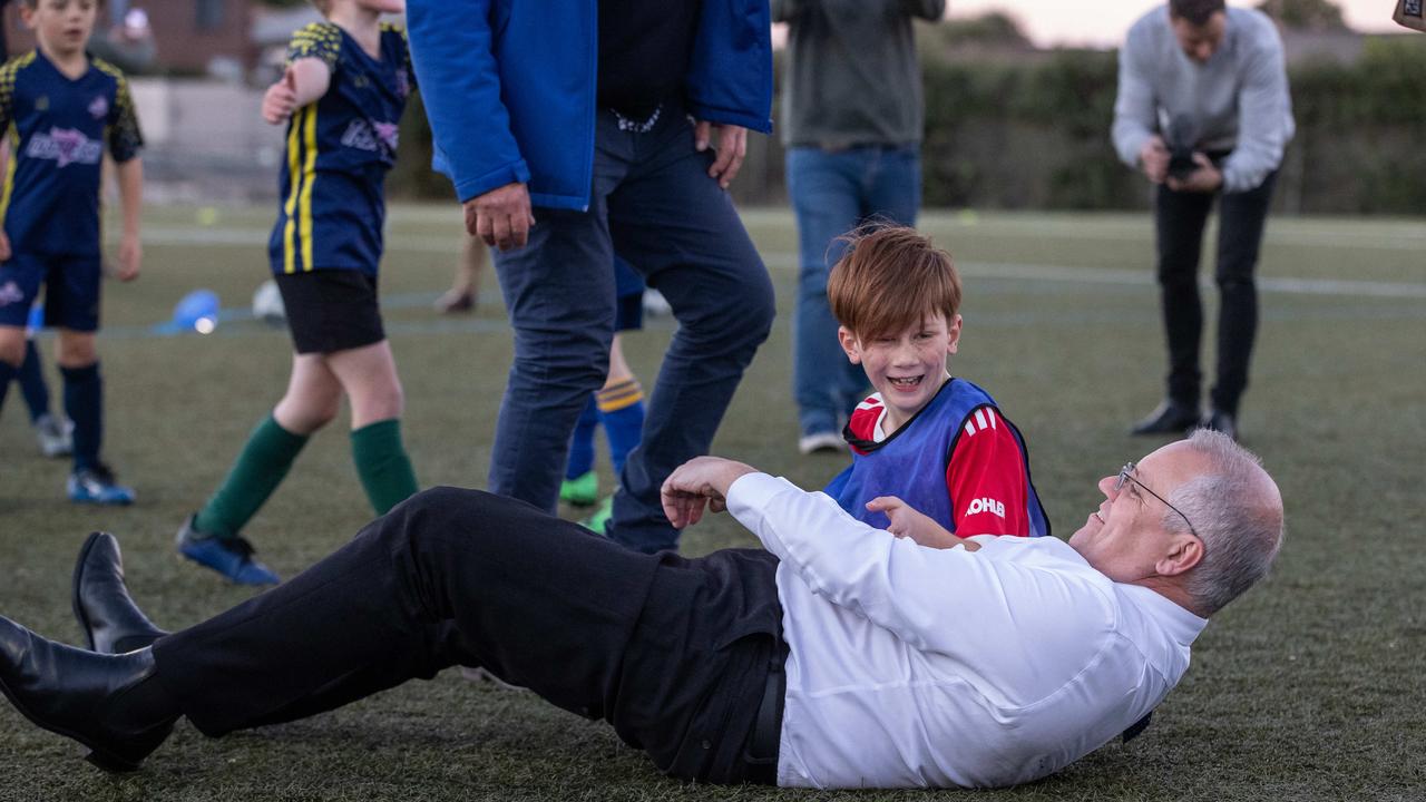 ... but it’s all smiles from Luca afterwards. Picture: Jason Edwards