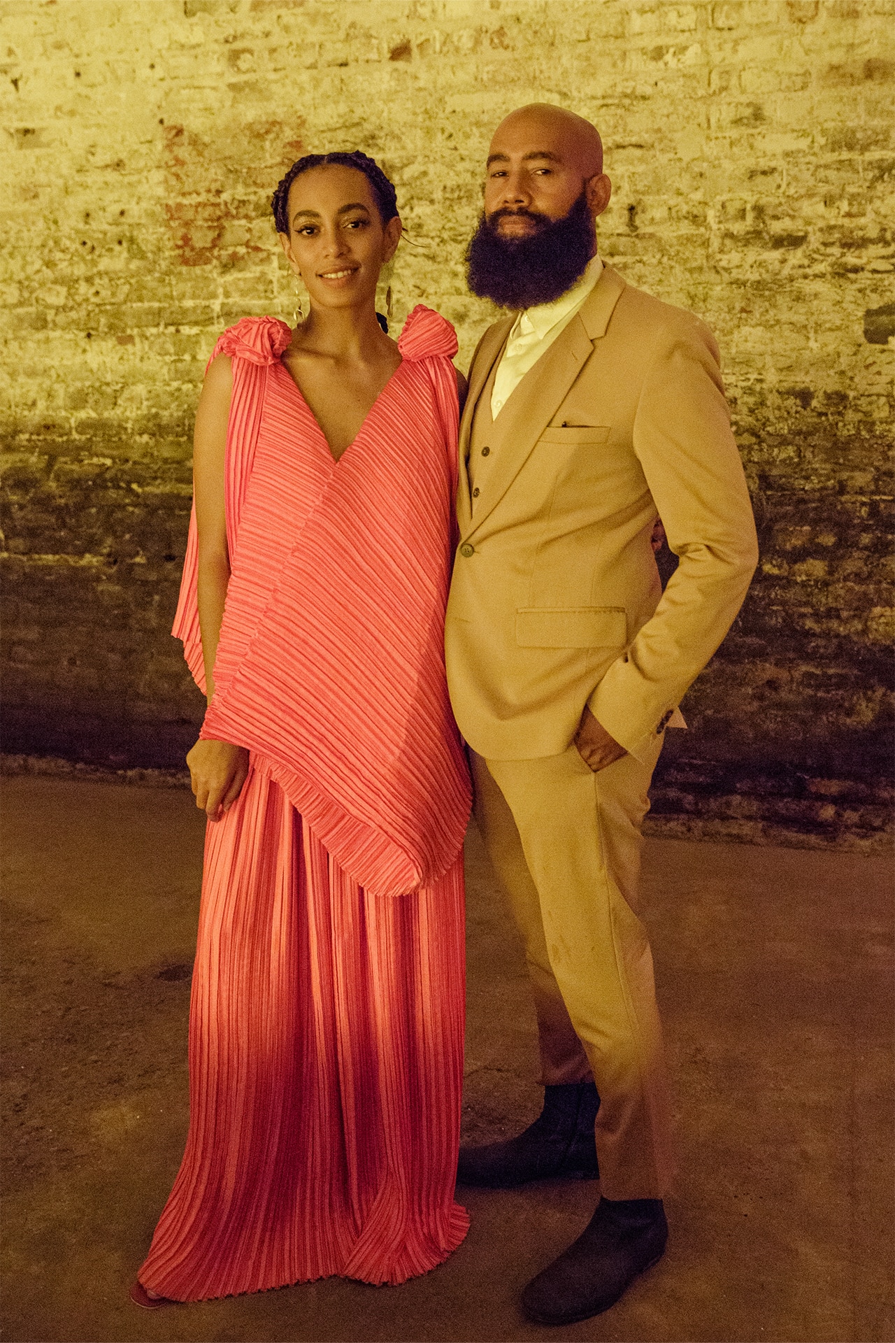 <p>Solange Knowles and Alan Ferguson</p>