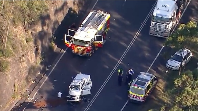 Holsworthy electrician Glenn Williams, 30, was seriously injured in the crash. Picture: 9News