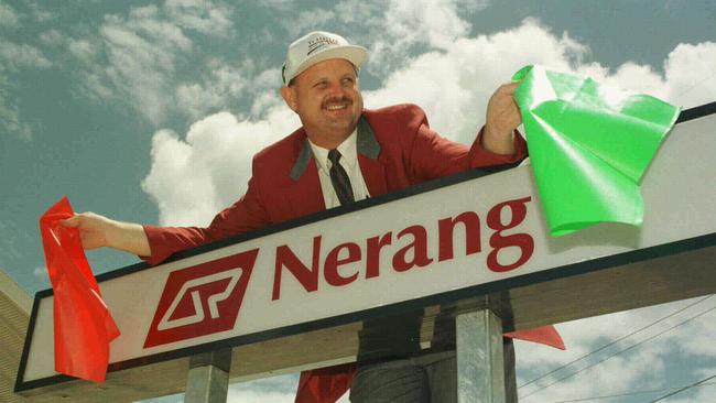 Dec 11 1997 - Stationmaster Doug Baillie ready for opening of Nerang railway station.