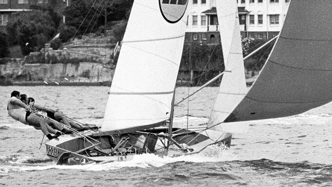 The Bruce Farr designed famous KB skiff.