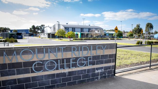 A teacher at Mount Ridley College in Craigieburn, played an “explicit and blasphemous” cartoon to a class. Picture: Mark Stewart