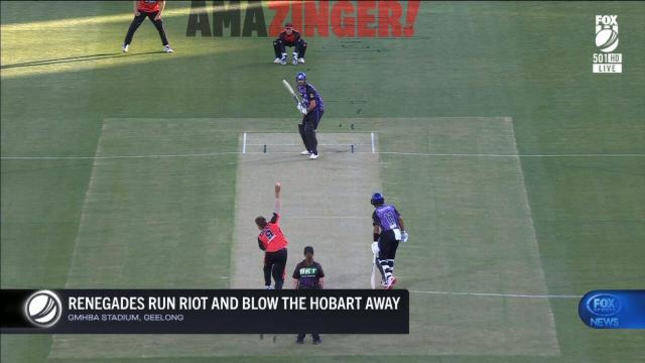 Renegades run riot against Hurricanes