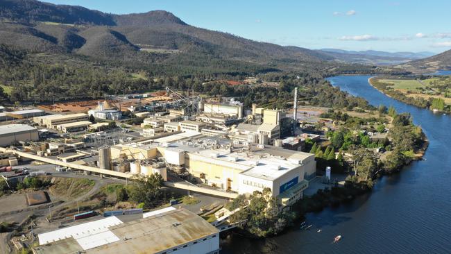 The Norske Skog paper mill at Boyer near New Norfolk.