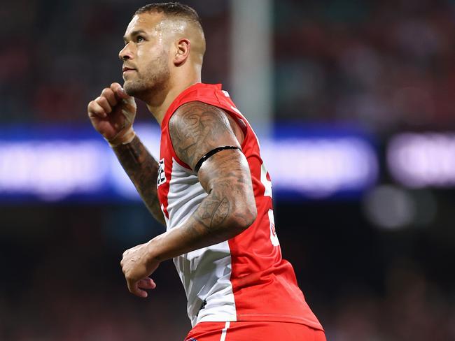 Lance Franklin led from the front again.