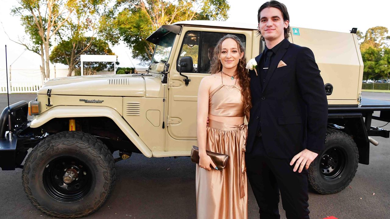 Sofa Bachels and Luke Smith at year 12 formal, Unity College. Picture: Patrick Woods.