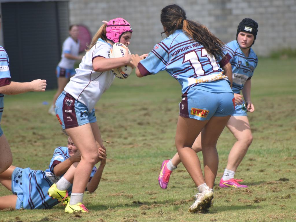 CQ Capras under-17 girls intra-squad trial game at Kettle Park, Rockhampton, on January 19, 2025.