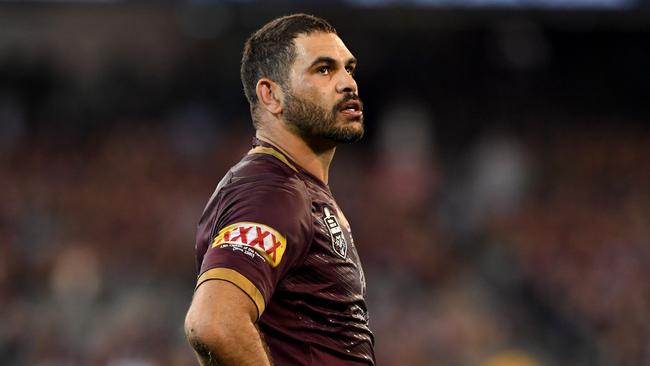 Greg Inglis led the way for the Maroons in the 2018 State of Origin series opener. Picture: AAP