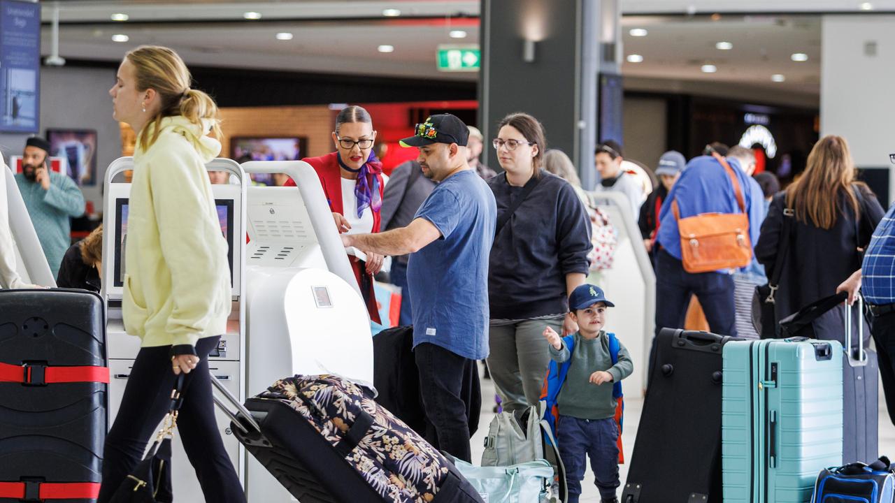 It is alleged the man stole luggage from a sleeping traveller at Melbourne airport. Picture NCA NewsWire / Aaron Francis