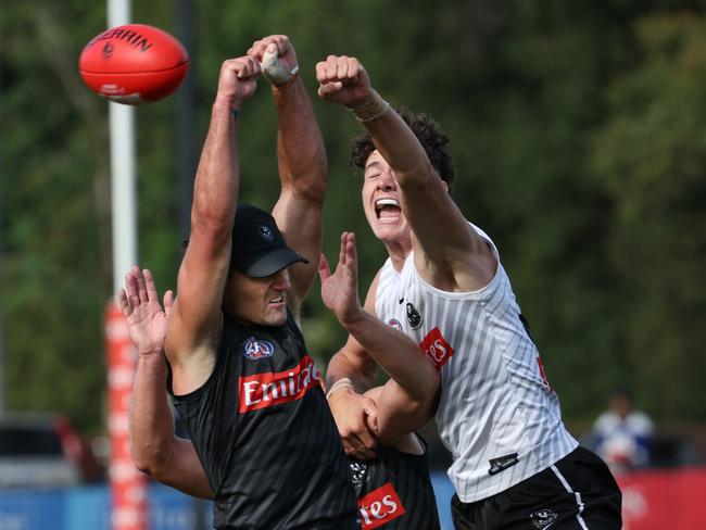 Collingwood training. Saturday, February 15. 2025. Picture: David Crosling