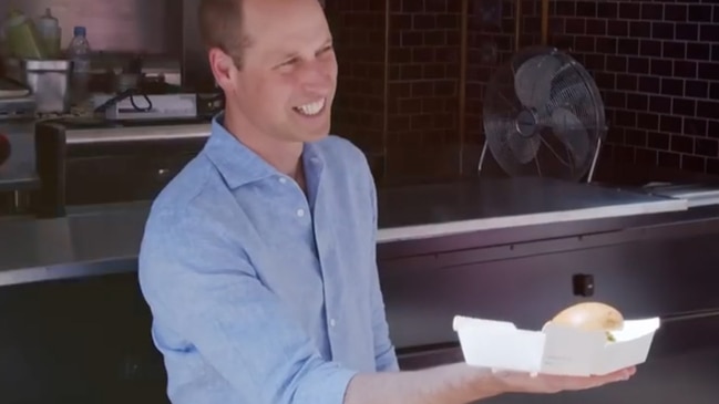 Prince William makes unexpected appearance in food truck