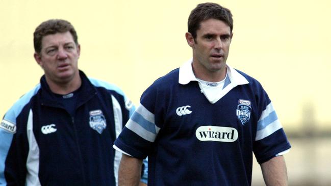 Gus Gould Brad Fittler...Pic Brett Faulkner