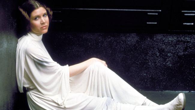 Carrie Fisher in a scene from Star Wars Episode IV - A New Hope - 1977.