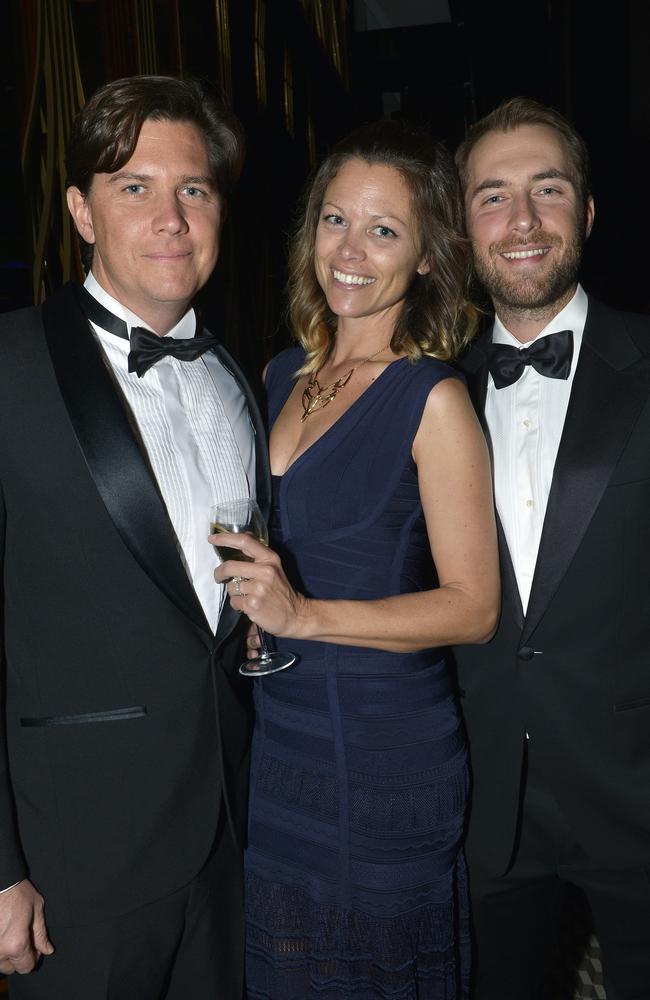 Siblings John Hancock and Bianca Rinehart, with Bianca’s husband Sasha Serebryakov.