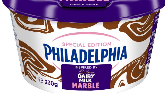 Cadbury Marble-inspired Philadelphia Cream Cheese is made at Mondelez International's Suttontown factory on the outskirts of Mount Gambier. Picture: Mondelez International