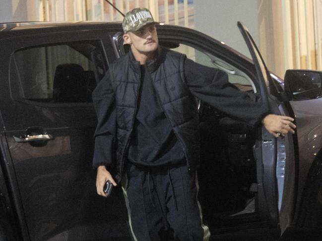 Nathan Cleary arrives to get scans on a Hamstring injury. Photo Jeremy Piper