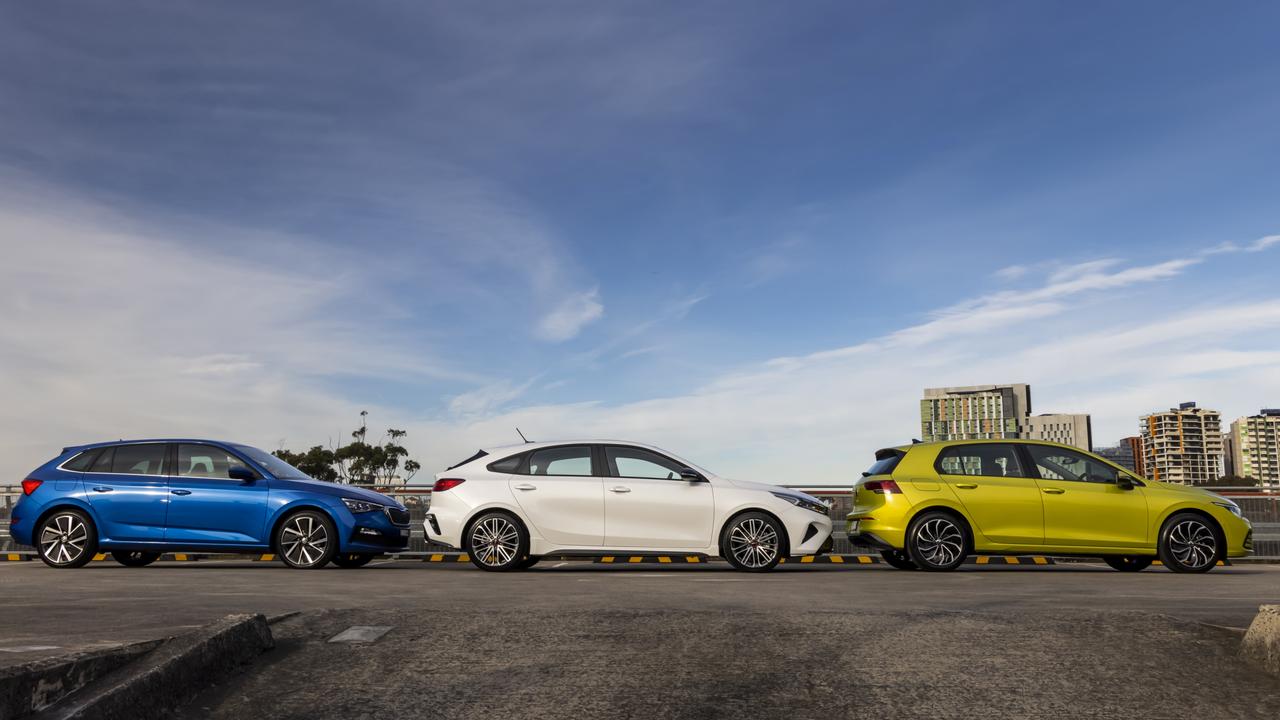 All three cars are compact and are easy to park in the city.