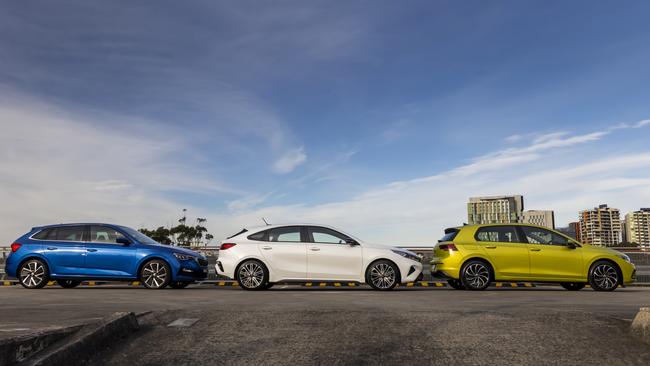 All three cars are compact and are easy to park in the city.