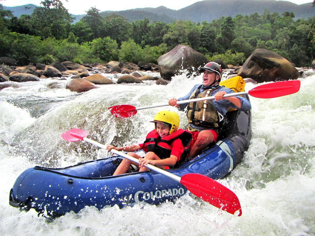 Supplied image from Wildside Adventures of White Water rafting.