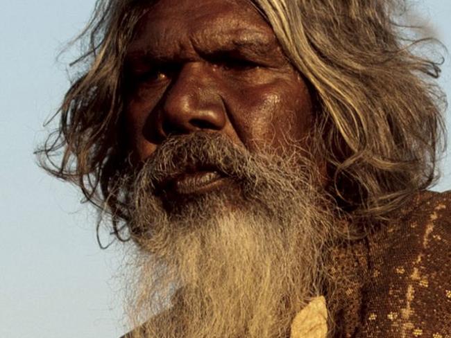 Old Jagamarra (David Gulpilil, left) and his grandson Pete (Cameron Wallaby) in a scene from Catriona McKenzie's "Satellite Boy.".In cinemas June 20..A Hopscotch eOne film release. For more info, ph 02) 8303 3800.