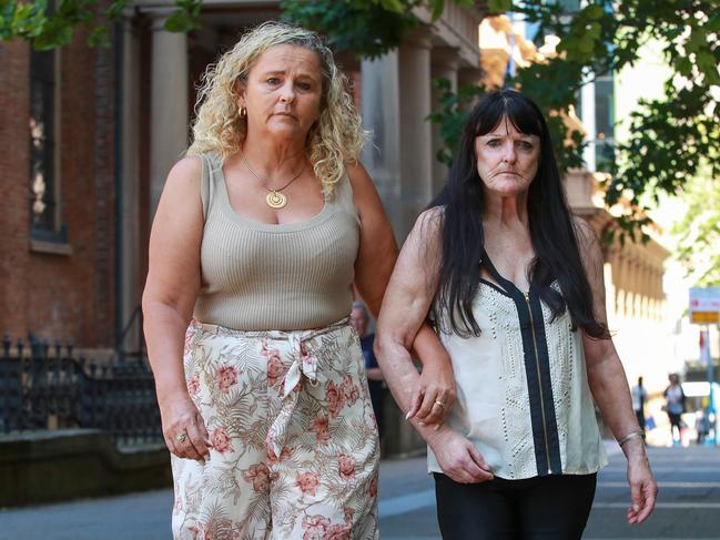 The  aunt and mother of Jack Mulligan, Carolyn Holder and Karen Mulligan, at the Supreme Court, Sydney, today.Sharee Turnbull is accused of a brutal stabbing murder of Jack Mulligan in Camperdown.Picture:Justin Lloyd.