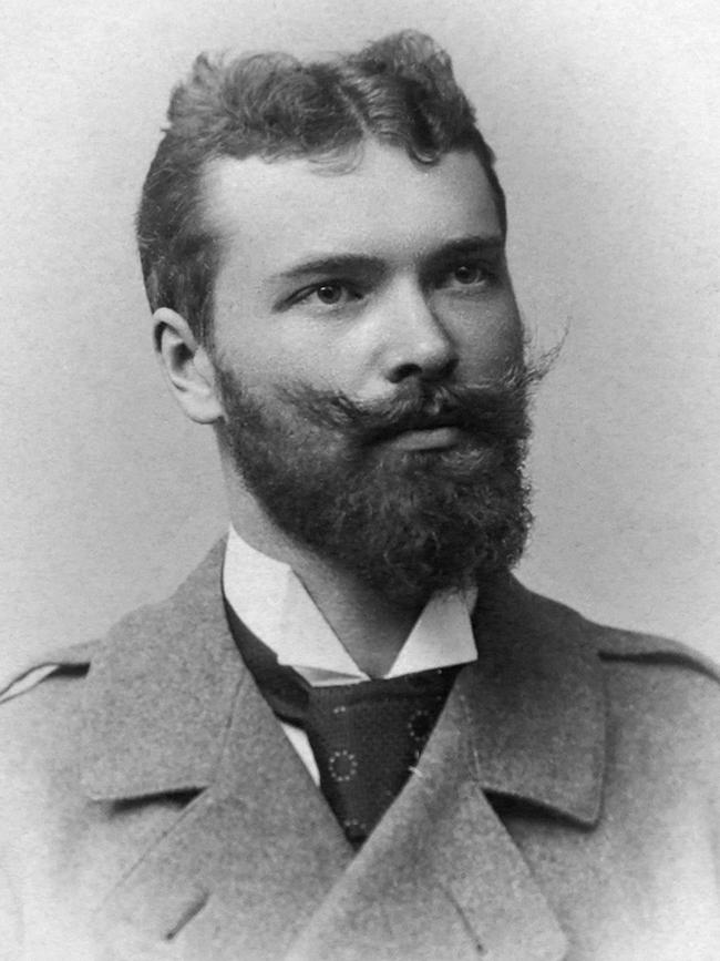 A young Gustav Weindorfer, 21, before sailing to Australia. Courtesy: QVMAG