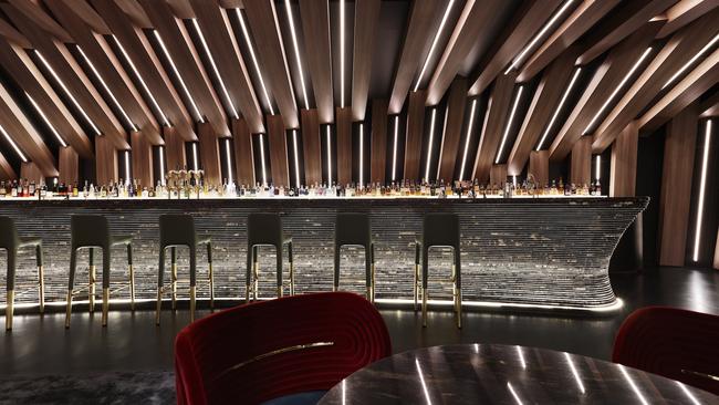 The striking fitout at W Melbourne’s Curious.