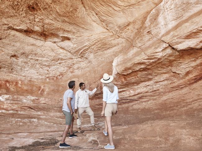 A rock art site in Mutawintji National Park. Picture: Destination NSW