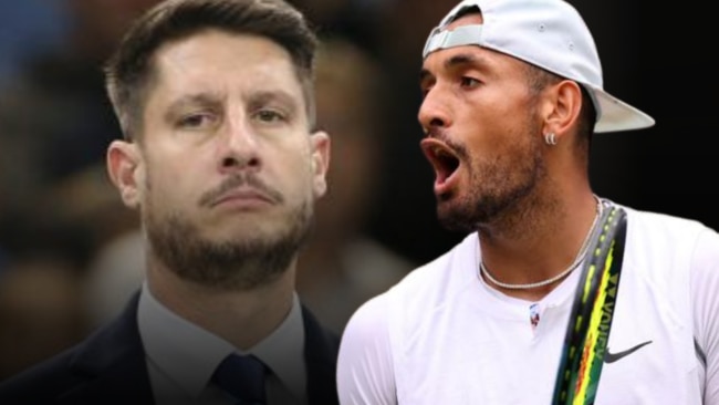 Wimbledon final chair umpire Renaud Lichtenstein and Nick Kyrgios have history.