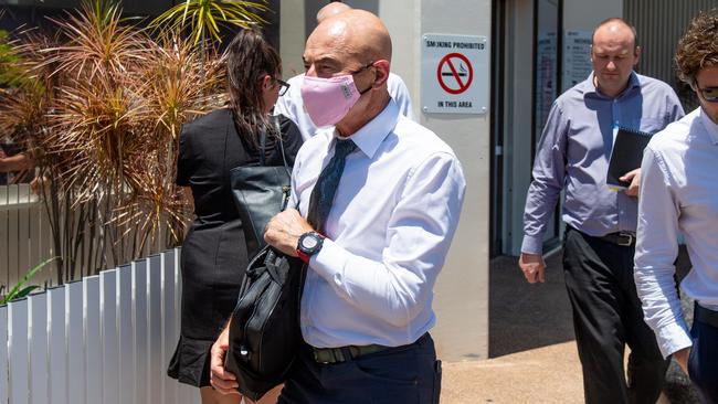 Northern Territory Chief Health Officer Hugh Heggie leaving Darwin Local Court after the coronial inquest.