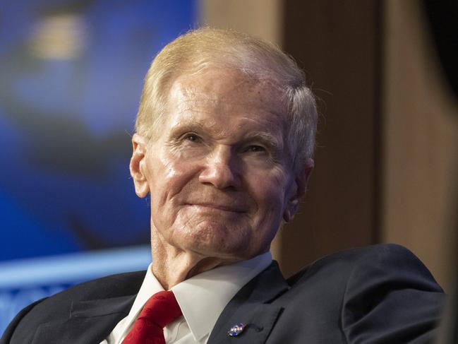 CANBERRA, AUSTRALIA - MARCH 23: Former US senator and NASA Administrator Bill Nelson and Deputy Administrator Pam Melroy address the National Press Club with a speech titled "The Artemis Generation: The Future of US-Australia Space Collaboration" at The National Press Club in Canberra. Picture: NCA NewsWire / Martin Ollman