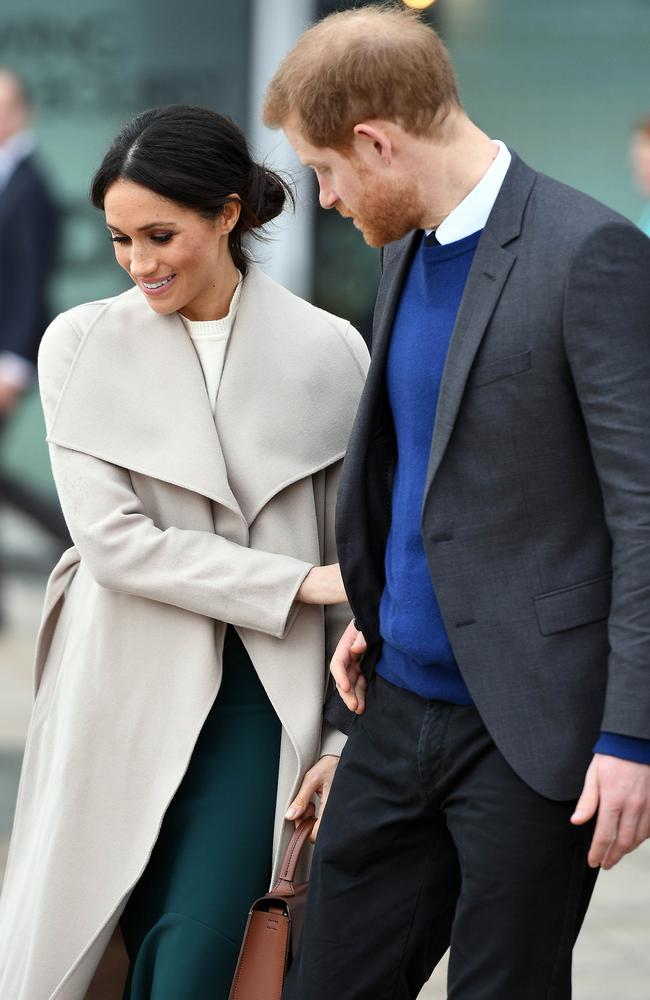 Prince Harry and Meghan Markle visit Titanic Belfast in Belfast, Northern Ireland. Picture: MEGA